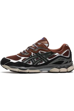Asics Buty, Mężczyzna, Wielobarwność, 44 1/2 EU, Zamsz, Sneakersy Reddish Brown Black Gel-NYC