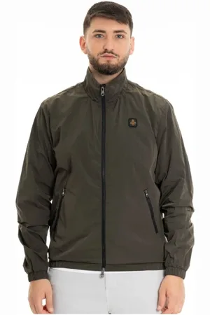 RefrigiWear Kurtki, Mężczyzna, Zielony, M, Zielona Kurtka Męska z Poliamidu