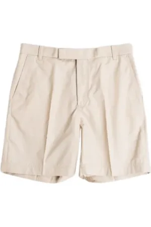 Thom Browne Szorty, Mężczyzna, Beżowy, M, Utility Chino Shorts