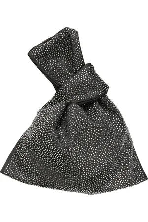 GIUSEPPE DI MORABITO Torebki, Kobieta, Czarny, ONE SIZE, Beżowa Satynowa Kryształowa Torebka