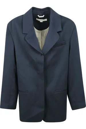 REMAIN Birger Christensen Kurtki, Kobieta, Niebieski, S, Oversize marynarka z podwójnym zapieciem