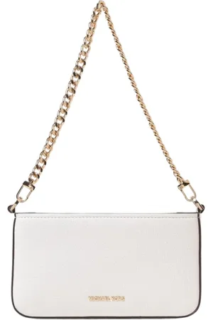 Michael Kors Torebki, Kobieta, Biały, ONE SIZE, Biała Skórzana Torebka Clutch