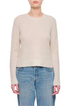 Lisa Yang Swetry, Kobieta, Beżowy, S, Kaszmir, Cashmere Crew Neck Sweater
