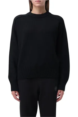 Canada Goose Swetry, Kobieta, Czarny, M, Wełna, Czarny Sweter z okrągłym dekoltem