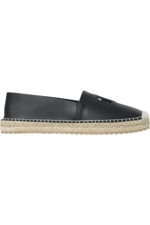 Dolce & Gabbana Buty, Mężczyzna, Czarny, 41 EU, Czarne Espadryle wsuwane