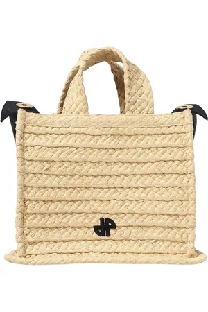 Patou Torebki, Kobieta, Beżowy, ONE SIZE, Elegancka Pleciona Torba