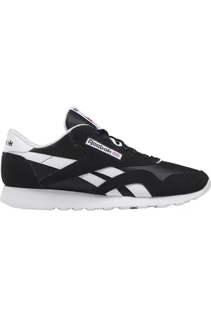 Reebok Buty, Mężczyzna, Czarny, 44 1/2 EU, Nylon, Klasyczne Nylonowe Sneakersy