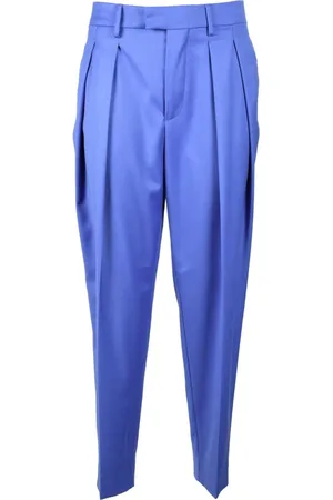 Berwich Spodnie, Kobieta, Niebieski, S, Eleganckie spodnie z elastanem