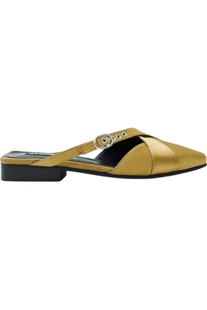 ALOHAS Buty, Kobieta, Żółty, 38 EU, Adria Silky Gold Mules