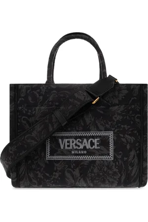 VERSACE Torebki, Kobieta, Czarny, ONE SIZE, Torba na ramię ‘Barocco Athena Small’