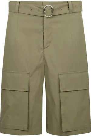 Jil Sander Szorty, Mężczyzna, brązowy, S, Cargo Shorts z kieszeniami i paskiem