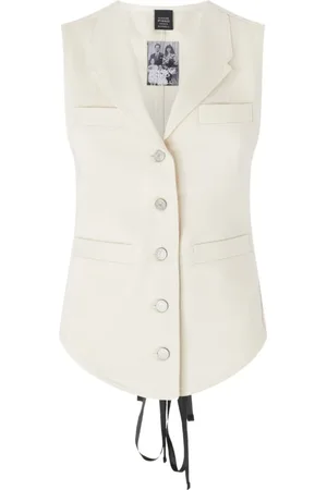 Pinko Kurtki, Kobieta, Beżowy, S, Eleganckie Swetry Bianco Ss 25