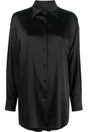 Tom Ford Bluzki, Kobieta, Czarny, M, Regulowane Zapięcie Damskie Koszule