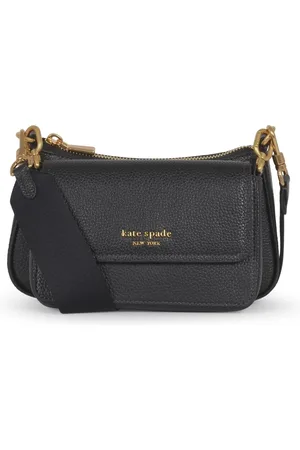 Kate Spade Torebki, Kobieta, Czarny, ONE SIZE, Czarna Podwójna Torba Crossbody