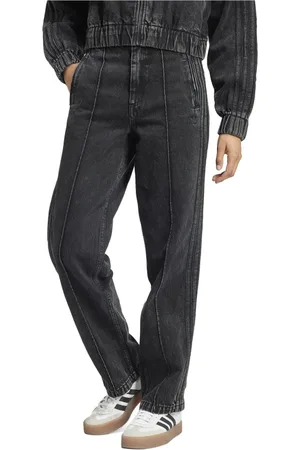 adidas Jeansy, Kobieta, Czarny, W26, Denim, Premiumowe Dżinsowe Spodnie Proste nogawki