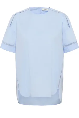 INWEAR Koszulki, Kobieta, Niebieski, S, Oversized Tee z Półrękawami