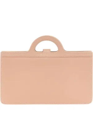 Marni Torebki, Kobieta, Różowy, ONE SIZE, Skórzana torba na ramię z uchwytem