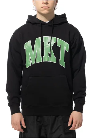 MARKET Bluzy, Mężczyzna, Czarny, S, MKT Arc Hoodie