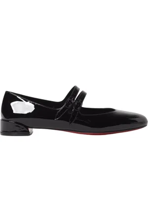 Christian Louboutin Buty, Kobieta, Czarny, 38 1/2 EU, Czarne Lakierowane Baletki