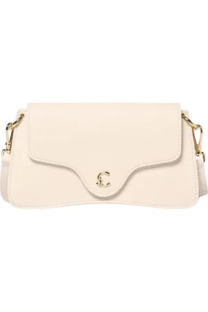 Coccinelle Torebki, Kobieta, Biały, ONE SIZE, Elegancka Skórzana Torebka Clutch