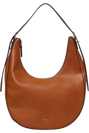 Twin-Set Torebki, Kobieta, brązowy, ONE SIZE, Elegancka Skórzana Torebka Clutch