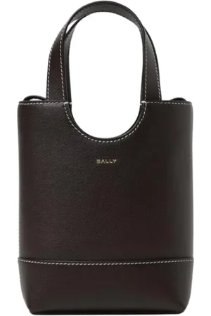 Bally Torebki, Kobieta, brązowy, ONE SIZE, Mini Skórzana Torba Tote
