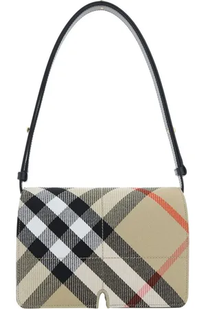 Burberry Torebki, Kobieta, Wielobarwność, ONE SIZE, Klasyczna Torba na Ramię z Ikonicznym Wzorem Kratki