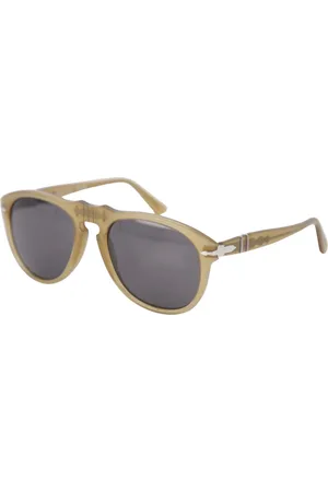 Persol Akcesoria, unisex, Beżowy, L, Okrągłe okulary przeciwsłoneczne w kolorze opalowym beżu
