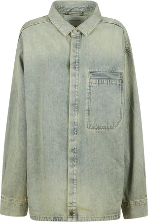 Entire Studios Kurtki, Kobieta, Niebieski, XS, Denim, Denim Stonewashed Koszula