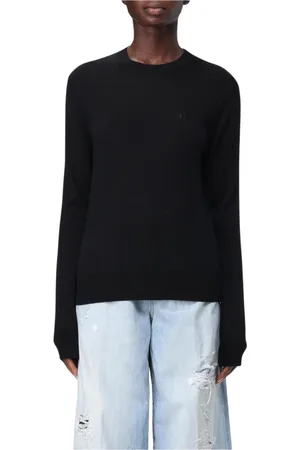 Dsquared2 Swetry, Kobieta, Czarny, S, Czarny Sweter z wełny merynosa
