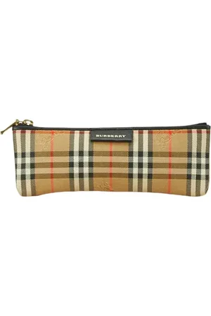 Burberry Pre-owned, Kobieta, Beżowy, ONE SIZE, Skóra, Pre-owned Canvas travel-bags