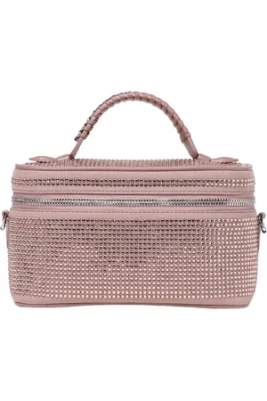 Stella McCartney Torebki, Kobieta, Różowy, ONE SIZE, Zamsz, Różowa Kopertówka z kryształkami