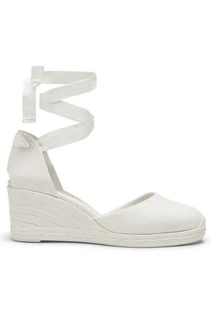 Castaner Buty, Kobieta, Biały, 40 EU, Alpargata Z Klinem 7 CM