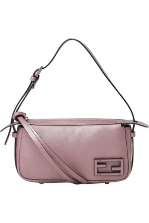 Fendi Torebki, Kobieta, Różowy, ONE SIZE, Platynowa Mini Torba Skórzana