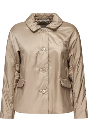 Max Mara Kurtki, Kobieta, brązowy, XL, Płaszcze Camel The Cube Styl Zielony