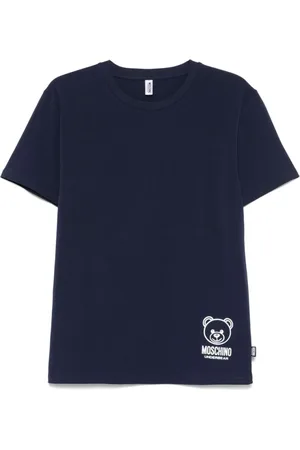 Moschino Koszulki, Mężczyzna, Niebieski, XL, Stylowe T-shirty i Pola