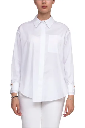 Elisabetta Franchi Bluzki, Kobieta, Biały, XS, Biała Koszula Damska 100