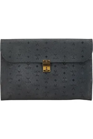 MCM Pre-owned, Kobieta, Czarny, ONE SIZE, Skóra, Pre-owned Leather briefcases