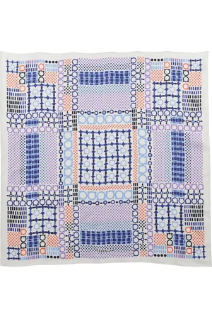 Salvatore Ferragamo Akcesoria, Kobieta, Wielobarwność, ONE SIZE, Jedwabny Szal Foulard Elegancki Dodatek Modowy