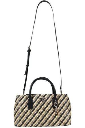 Guess Torebki, Kobieta, Beżowy, ONE SIZE, Len, Czarna Torba z polipropylenem