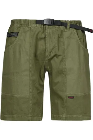 Gramicci Szorty, Mężczyzna, Zielony, XL, Len, Casual Shorts