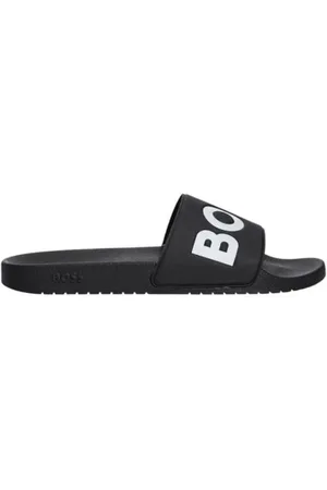 HUGO BOSS Buty, Mężczyzna, Czarny, 43 EU, Kolekcja Band Flip Flops Wiosna/Lato