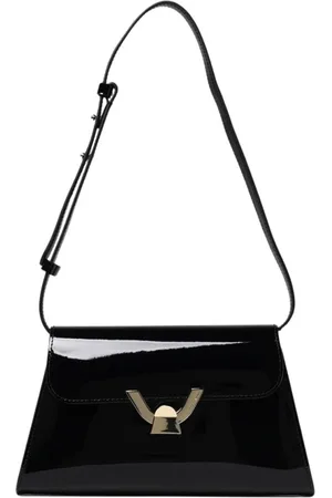 Coccinelle Torebki, Kobieta, Czarny, ONE SIZE, Elegancka Wino Kopertówka z Zapięciem