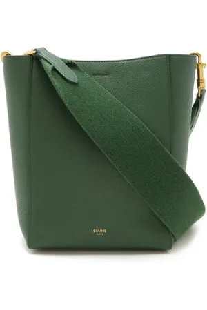 Céline Pre-owned, Kobieta, Zielony, ONE SIZE, Skóra, Pre-owned skórzane torby na ramię