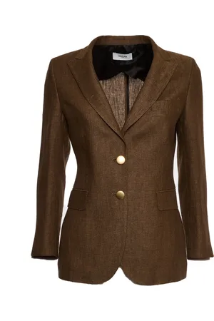 Saulina Kurtki, Kobieta, brązowy, XS, Slim-fit Angelica Blazer w Tytoniu