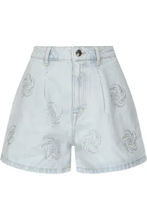 ROTATE Szorty, Kobieta, Niebieski, W25, Denim, Denim Studs Shorts