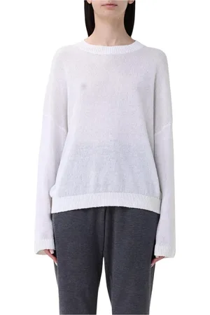 Brunello Cucinelli Swetry, Kobieta, Biały, M, Beżowy Sweter z Dzianiny