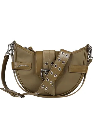 Ganni Torebki, Kobieta, Zielony, ONE SIZE, Mała Bucky Crossbody Torba