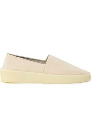 FEAR OF GOD Buty, Mężczyzna, Beżowy, 43 EU, Zamsz, Beżowe Skórzane Slip-On Loafer z Wysoką Podeszwą z Gumy