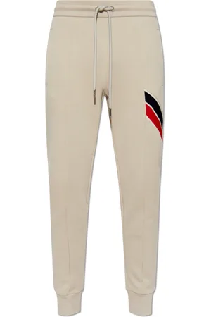 Moncler Spodnie, Mężczyzna, Beżowy, L, Bawełna, Spodnie dresowe